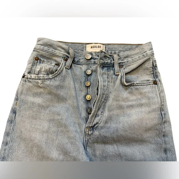 Agolde Riley High Rise Straight Crop - Picture 10 of 16